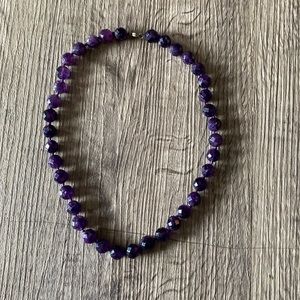 Stauer Faceted Raw Amethyst Necklace